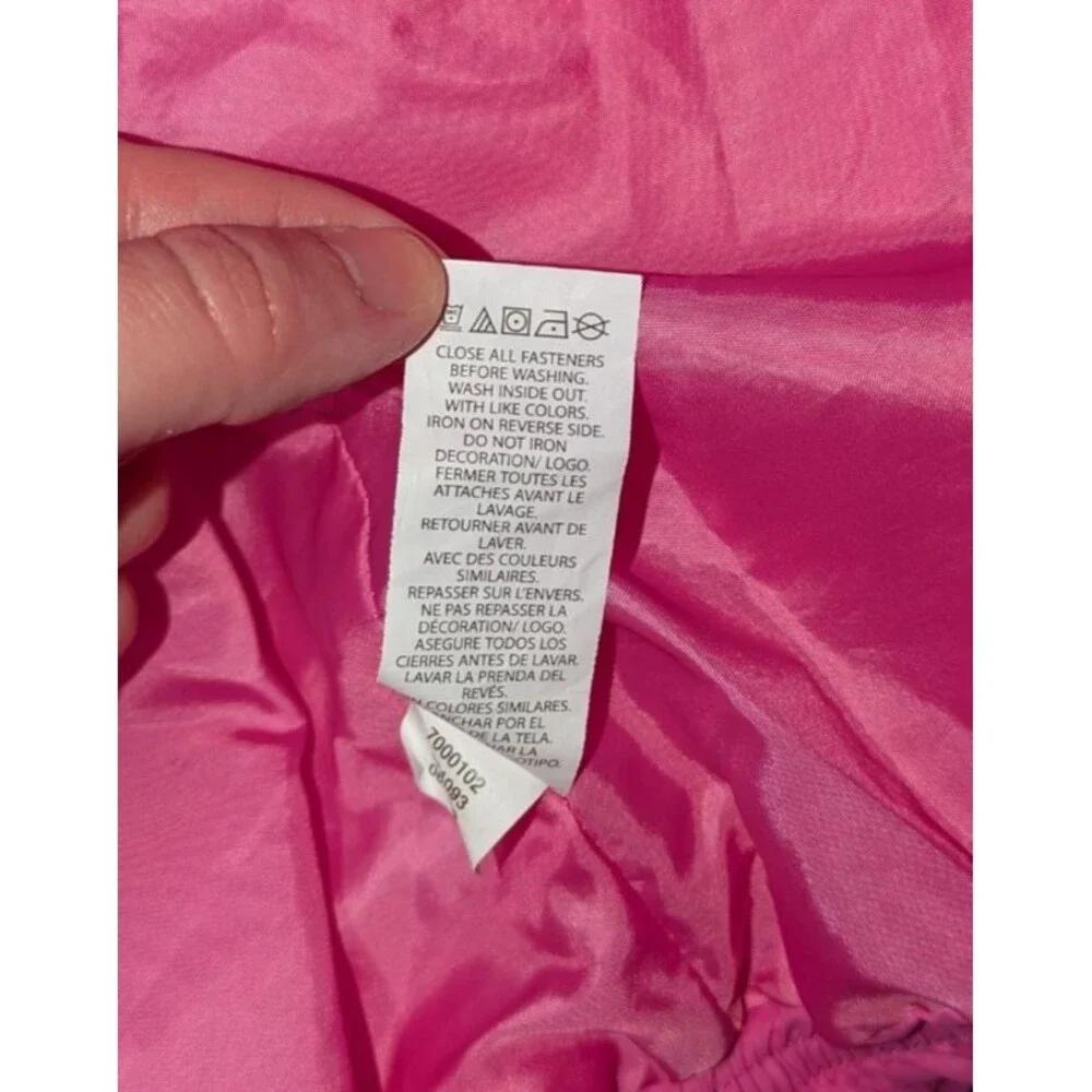 The Children's Place Puffer Jacket 18 24 Month Girl's Pink Hooded Pockets Zipper